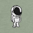 thumbnail image 2 of Dalix Astronaut Embroidered Shorts Washed Soft Fleece Relaxed Drawstring Pocket Fit Lounge Womens in Sage XS X-Small, 2 of 5