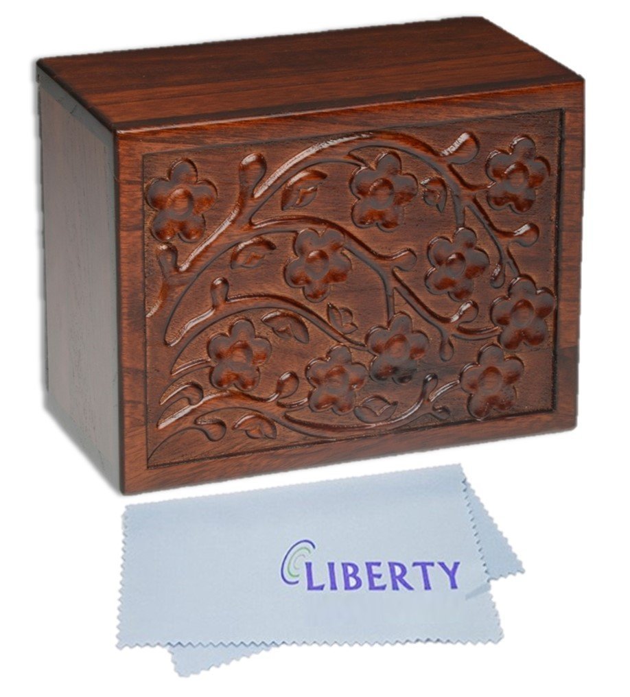 Bogati Cherry Blossom Wooden Urn Box (Large)