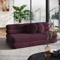 thumbnail image 2 of Modway Jubilee Modular Performance Velvet Armless Loveseat in Mulberry, 2 of 10