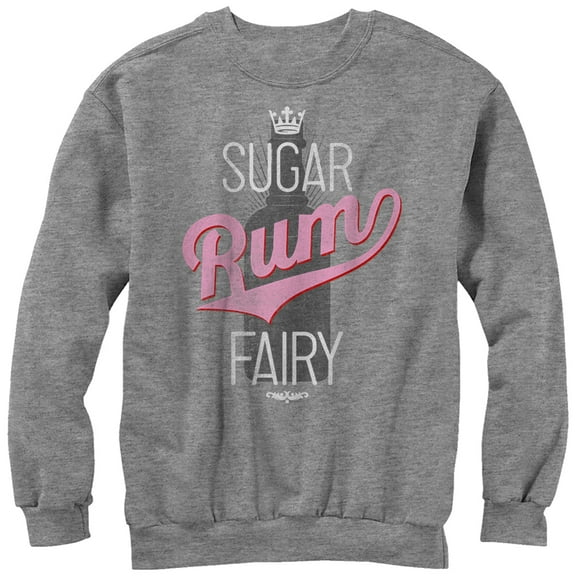 Women's CHIN UP Christmas Sugar Rum Fairy  Sweatshirt Athletic Heather Large