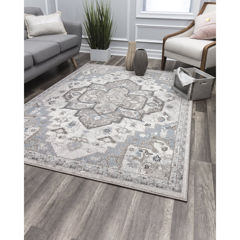 Rugs America Everett Collection Sistine Cream EV20B Vintage