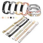 Modern New Replacement Stainless Steel Watch Wrist Band Bracelet Buckle For Fit-bit magnetic fitbit strap Alta Tracker 2 sizes