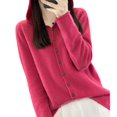 thumbnail image 5 of Chaqueta tipo suéter de cachemira con capucha y sin costuras confeccionada para mujer de pura lana merino australiana, 5 of 5