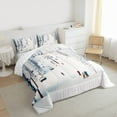 thumbnail image 3 of jejeloiu Skiing Game Twin Comforter Sets,Sport Gamer Bedding Set For Teens Reversible 2pcs, 3 of 8