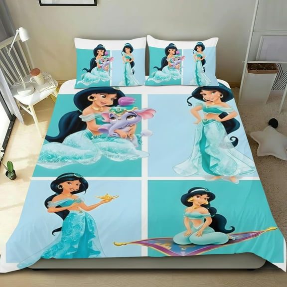 3 Piece Bedding Set For Jasmine Comforter Cover Set Cute Duvet Cover Sets Super Soft Teens Kids Bedroom Gifts Twin