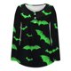 thumbnail image 4 of Ichuanyi Liquidación de mujeres Mujeres Impresión impresa Butones de manga redonda de cuello largo Tops de blusa ICHUANYI WER202308183961, 4 of 4