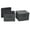 Graphite, variant on Household Essentials Medium Fabric Storage Bins, Set of 2, Storage Box with Fully Removable Lid, Luxe Graphite Fabric