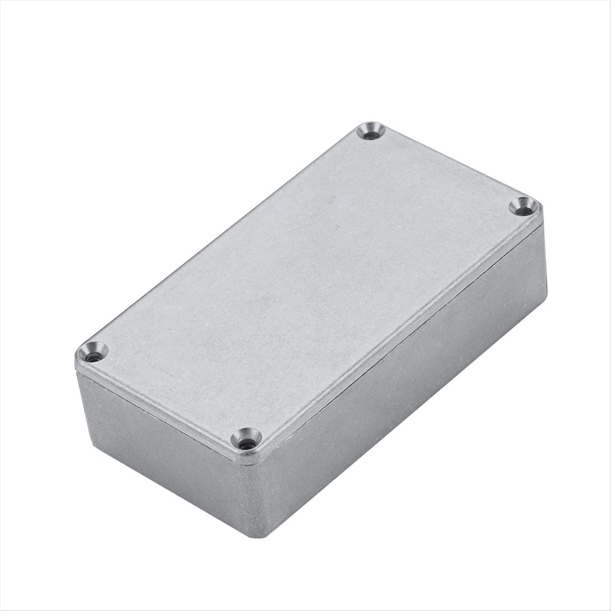 3PCS 125B/1590N1 Aluminum Guitar Effect Pedal Enclosure Metal Stomp Box Enclosure Unfinished 122x66x39.5mm with Rubber