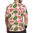thumbnail image 2 of Wukai Watermelon Print Men's Short-Sleeved Mesh T-Shirt,Quick-Dry Short Sleeve Workout T-Shirt-Small, 2 of 8
