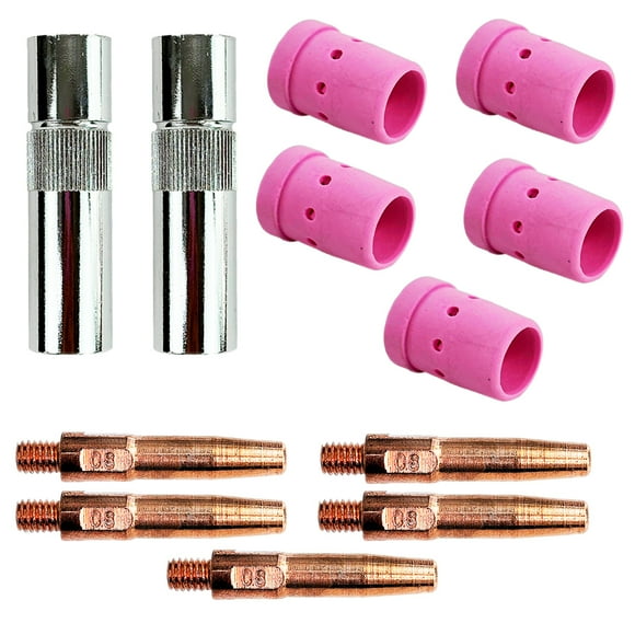 Kit Accesorios para MIG350 Boquilla, Difusor, Punta de Contacto 0.8 mm