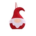 thumbnail image 1 of Yuarrent Colgante de Navidad portátil lindo decorativo elegante hogar restaurante árbol adorno de Papá Noel con cordón Kits de decoración para fiestas Rojo, 1 of 6
