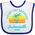 thumbnail image 3 of Inktastic Summer Enjoy the Sunshine Jacksonville Florida in Blue Boys or Girls Baby Bib, 3 of 4