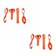 thumbnail image 4 of sweethay 4 correas de amarre de bucles suaves de 18 pulgadas, 1900 lb, carga de trabajo resistente de 2500 lb para motocicleta UTV/ATV Snowmobile Type1 NO1 sweethay CBP078689, 4 of 5
