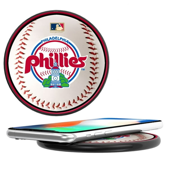 Philadelphia Phillies 10-Watt Baseball Cooperstown Design Wireless Charger