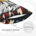 thumbnail image 3 of Daiia American Bald Eagle Bedding Waterproof Pillow Protector Zippered Queen – Bed Bug Proof Pillow Encasement-16"x24", 3 of 6