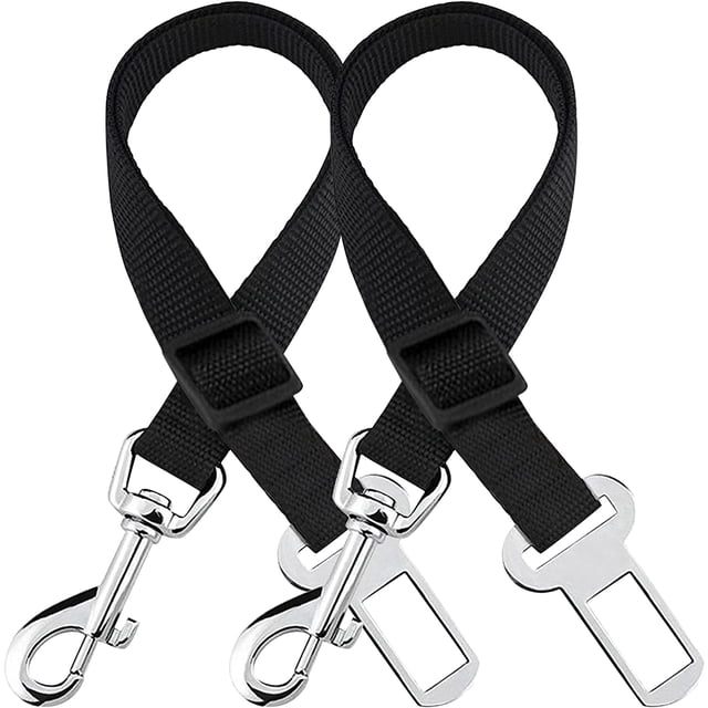 Cinturón de seguridad para perros para coche, cinturón de seguridad ajustable de nailon para mascotas, soporta todos los coches, cinturón de seguridad para perros en el coche, cinturón de seguridad c