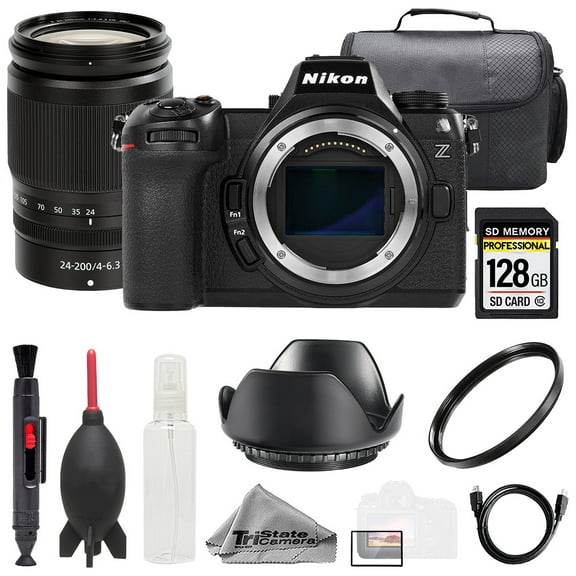 Nikon Z6 III   Z 24-200mm f/4-6.3 VR Lens  128GB  Bag  UV Filter- Basic Kit (International Version)