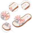 thumbnail image 4 of Mepaouo Girl's Dress Flat Sandals Bow Casual Slip on Summer Beach Shoes Comfortable Toddler Slippers, 4 of 6