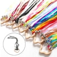 thumbnail image 4 of Hand Ribbon Runner Cintas de muñeca, Ribbon Wind Dancing Ribbon Streamer Aprendizaje de juguetes sensoriales educativos para favores de cumpleaños E CUTICAT serpentina de cinta, 4 of 7