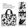 thumbnail image 4 of FORMRS 16" Laptop Bag Carrying Sleeve Case with Handle Travel Shoulder Briefcase, Cow Spots, 4 of 8