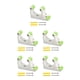 thumbnail image 3 of Soidarity Gancho de montaje en pared para bicicleta Soporte ajustable Perchas portátiles Fuera de bicicleta de montaña Ciclismo Estacionamiento Hebilla Blanco verde 5piezas Soidarity CBP229055, 3 of 4
