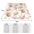 thumbnail image 3 of Salouo colorful easter eggs Print Bed Blankets, Flannel Blanket Comfortable Air Conditioning Blanket Lightweight Blanket for Sofa Bed Travel & Couch-40"x30", 3 of 7