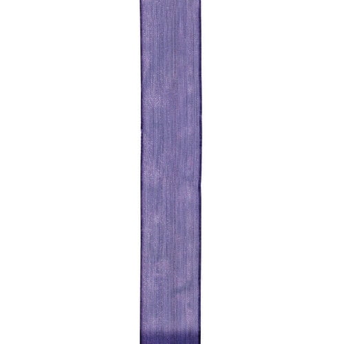 Offray Ribbon, Purple 1 1/2 inch Wired Sheer Ribbon, 9 feet