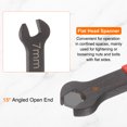 thumbnail image 4 of Uxcell Single Open End Wrench 7mm Metric U-Shaped Spanner with Red Shank, 4 of 7