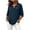 Navy, variant on Fancifize Plus Size Gauze Shirts for Women Henley Neckline Button Short Sleeve Tops Summer Casual Blouses Tees
