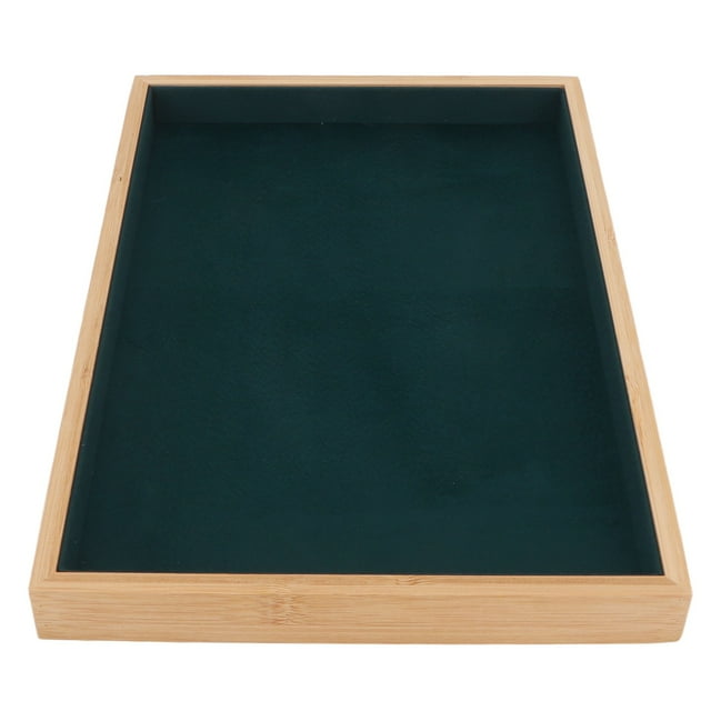 Jewelry Drawer Organizer, Jewelry Tray Elegant Scratch Resistant Flannel Display Function Multipurpose For Jewerly Green,Black,Grey,Beige