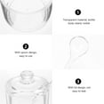 thumbnail image 3 of Clear Glass Sugar Bowl Set, Ongmies Clear Glass Sugar Bowl Set with Lid and Spoon, B, 3 of 6