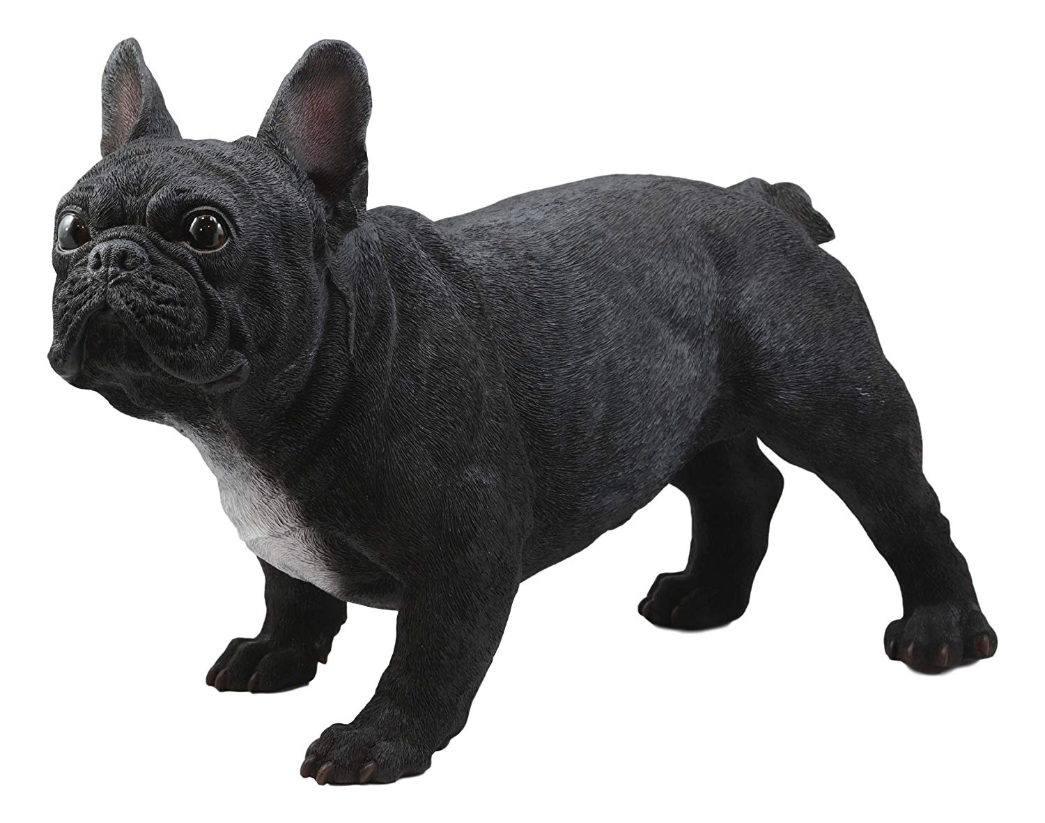Ebros Adorable Large Lifelike Realistic Black French Bulldog Statue with Glass Eyes 19.5" Long Frenchie Figurine Pedigree Breed Animal Theme Dogs Puppy Puppies Sculpture - image 2 of 4