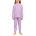 thumbnail image 1 of RXMEKW Ensemble Décontracté à Manches Longues avec Revers pour Femmes, Ensemble de Détente en Polyester 2 Pcs Tailles TP-TG, 1 of 8
