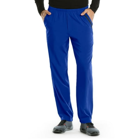 Barco One Men's 0217 7 Pocket Cargo Performance Scrub Pant- Cobalt- Medium Short