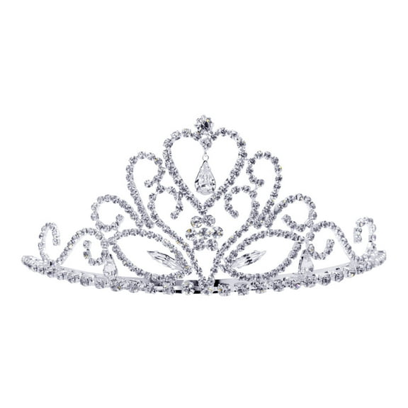 Fine Heart Multi Stone Tiara #12576