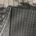 thumbnail image 3 of Estelle Outdoor Wicker Dining Chairs with Cushions, Set of 2, Grey, Silver, 3 of 7