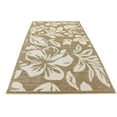 thumbnail image 4 of Unique Loom Botanical Collection Floral Tropical High-Low Pile Coastal Indoor and Outdoor Area Rug, 5' x 8', Beige/Light Brown, 4 of 5
