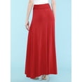 thumbnail image 5 of Made by Johnny Women's Lightweight Floor Length Maxi Skirt XXL RED, 5 of 7