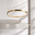 thumbnail image 3 of lampara colgante estilo nordica ilios innova anillo decorativa led 100 cm diametro, 3 of 9