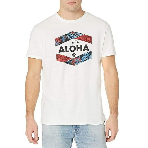 Quiksilver Mens HI Garden of Eden TEE, White, XL