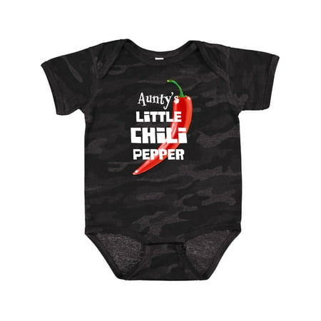 

Inktastic Aunty s Little Chili Pepper Gift Baby Boy or Baby Girl Bodysuit