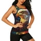 thumbnail image 2 of Balery Geometric American Bald Eagle Camiseta sin mangas estampada ligera para mujer, tops de entrenamiento sin mangas, camisetas de yoga transpirables de secado rápido.-X-Large, 2 of 7