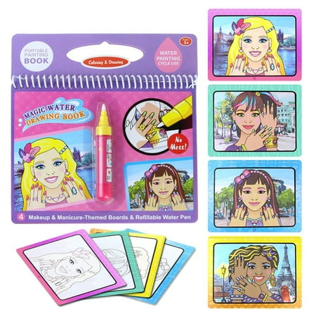 Magic Water Drawing Coloring Book Doodle with Magic Pen Early ...
