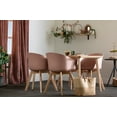 thumbnail image 4 of South Shore Flam Chair with Wooden Legs, Pink, 4 of 9