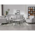 thumbnail image 6 of Modern Sofa Set 3pc Sofa Loveseat Chair Tufted Light Gray Fabric Upholstered Stylish Comfortable Living Room Furniture, 6 of 6
