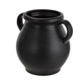 thumbnail image 3 of Mainstays Ceramic Vase with Ribbed Finish, Black, 3 of 10