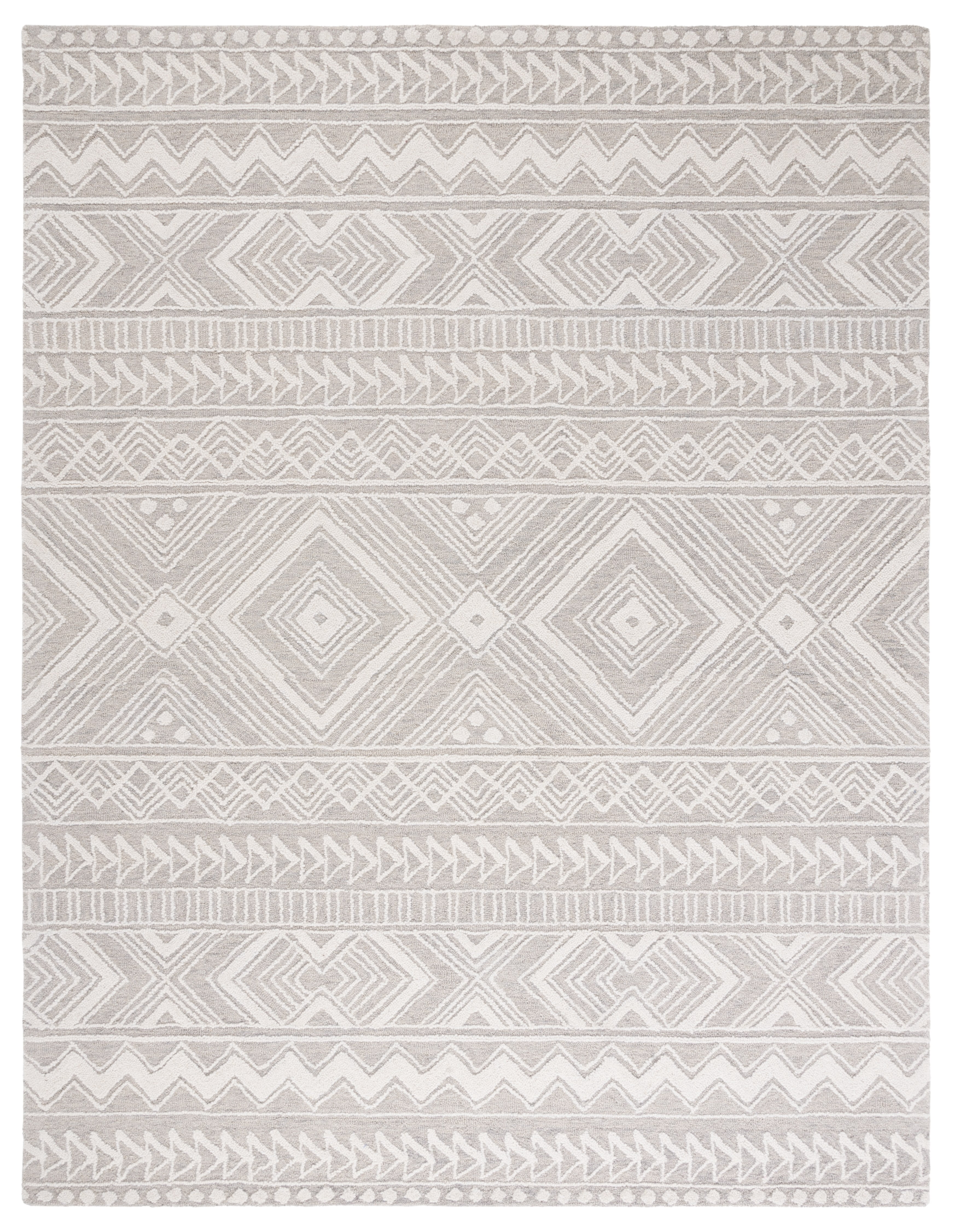 Safavieh Metro Padraic Medallion Area Rug, Light Gray/Ivory, 8' x 10'
