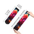 thumbnail image 4 of Fuzoiu Colorful Stone World Print Adult Socks, Crew Moisture-wicking Socks, Unisex Cushion Crew Socks,Casual Sports Ankle Socks, 4 of 7
