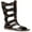 Multi-Color, variant on Ellie Shoes E-031-Warrior, Mens Knee-High Flat Sandal S [Mens USA 8/9] / Black