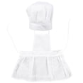 thumbnail image 1 of MasteelfCA 1 Set Girl Baking Apron Little Chef Role Playing Apron Kitchen Cooking Hat Apron, 1 of 8